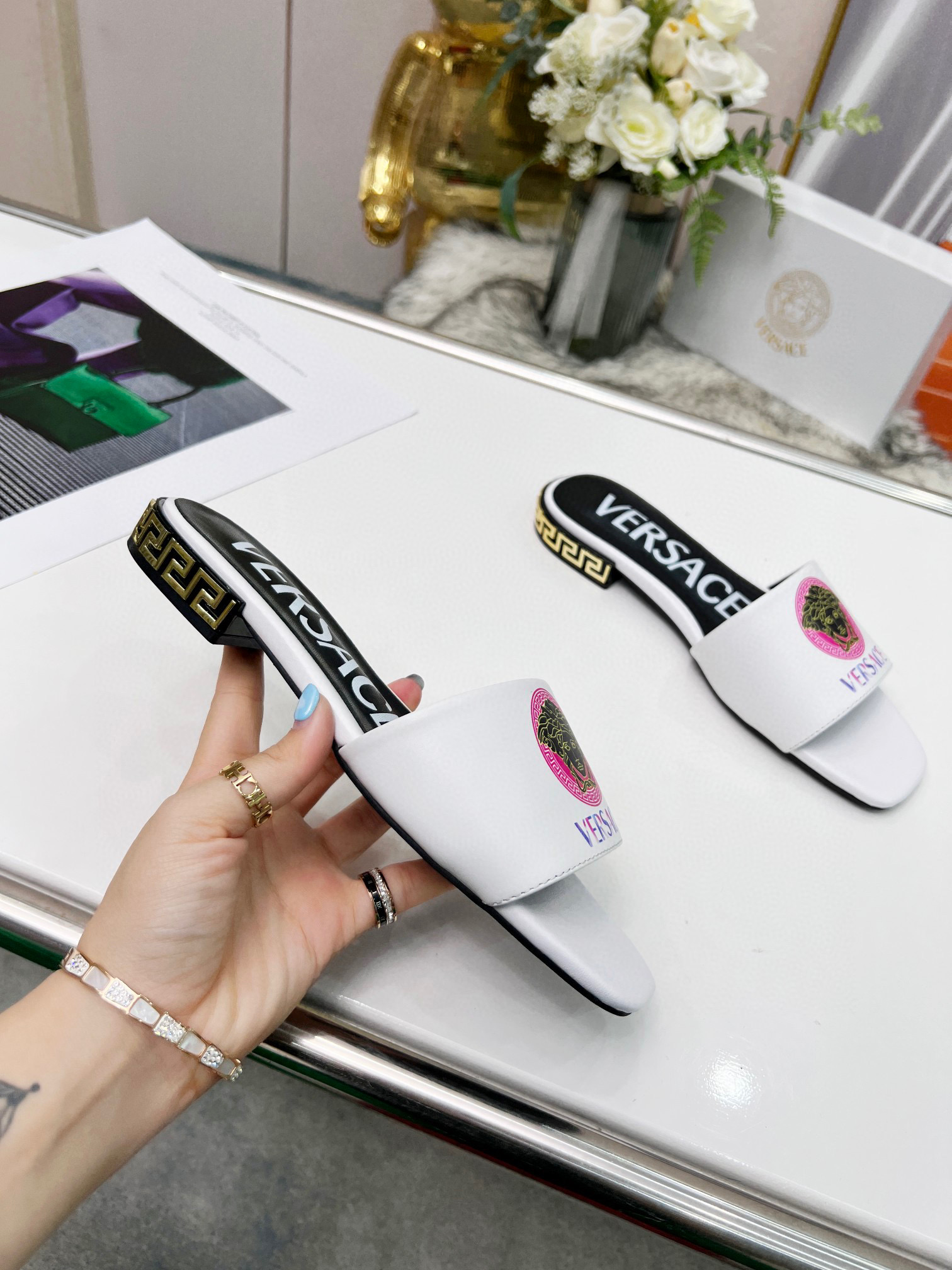 Yupoo Versace Flat slide Yupoo Women Shoes Size 35 44